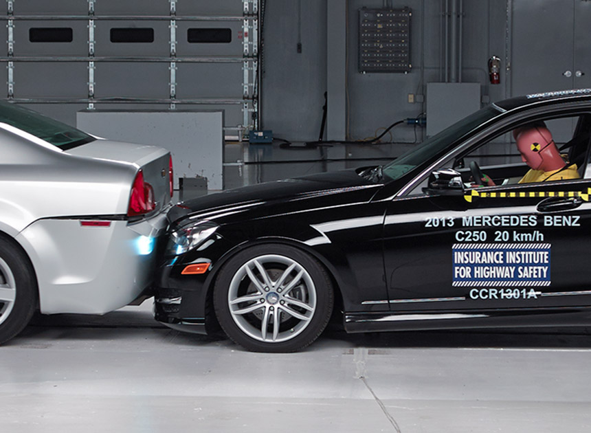 Crash tests show how autobrake can mitigate crash severity, damage costs